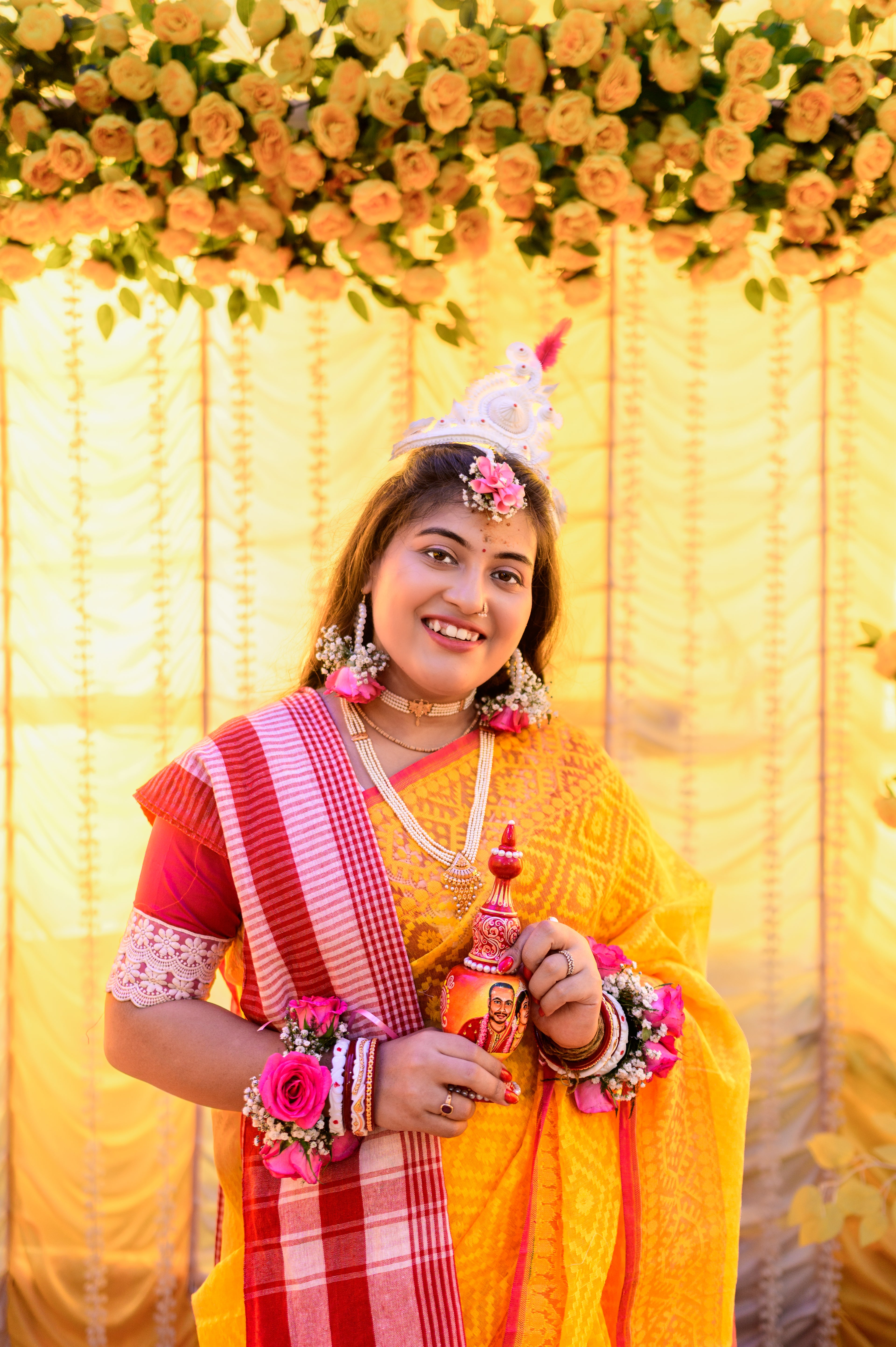 Radiant Bengali Pink Blouse