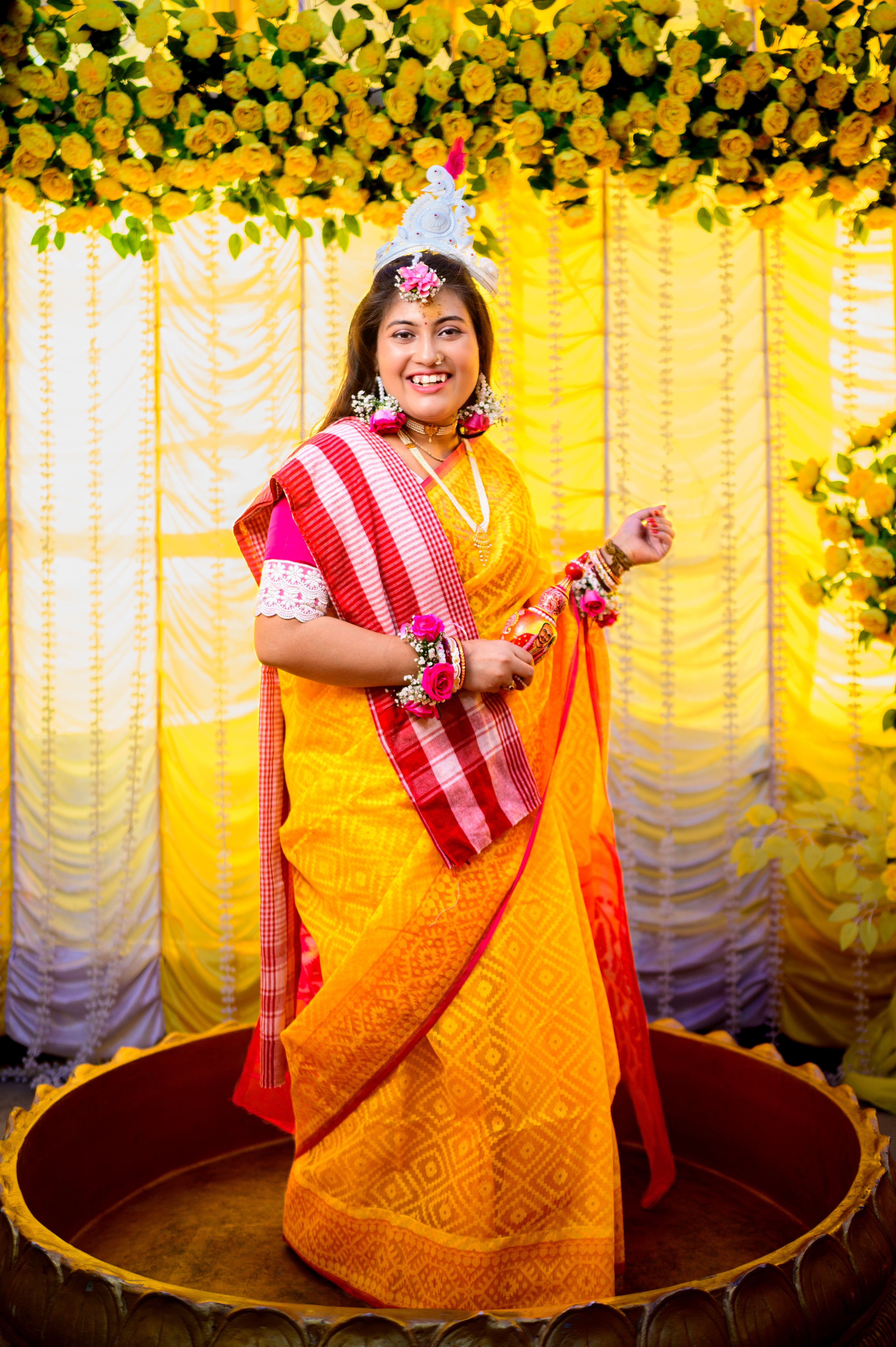 Radiant Bengali Pink Blouse