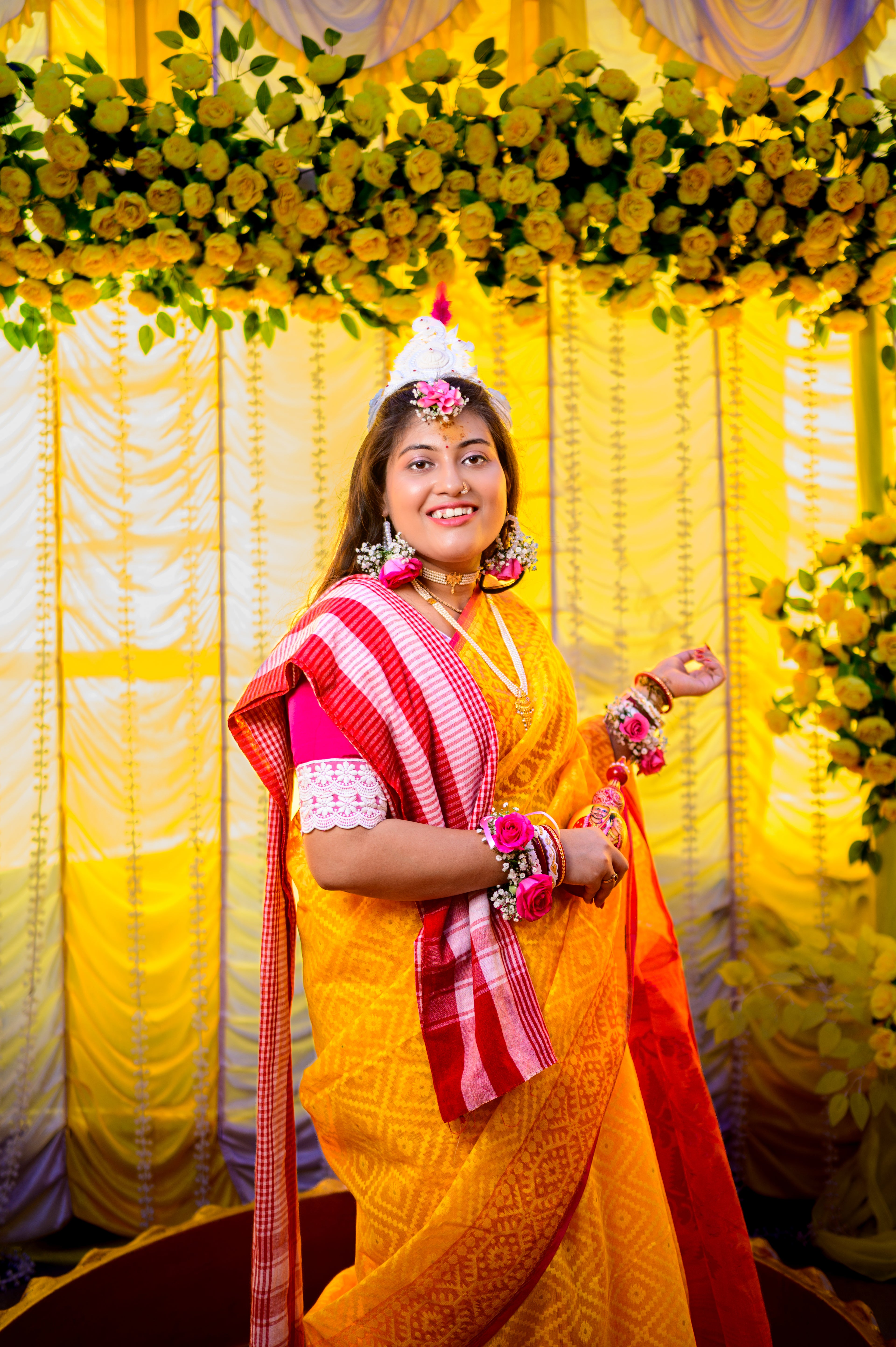 Radiant Bengali Pink Blouse