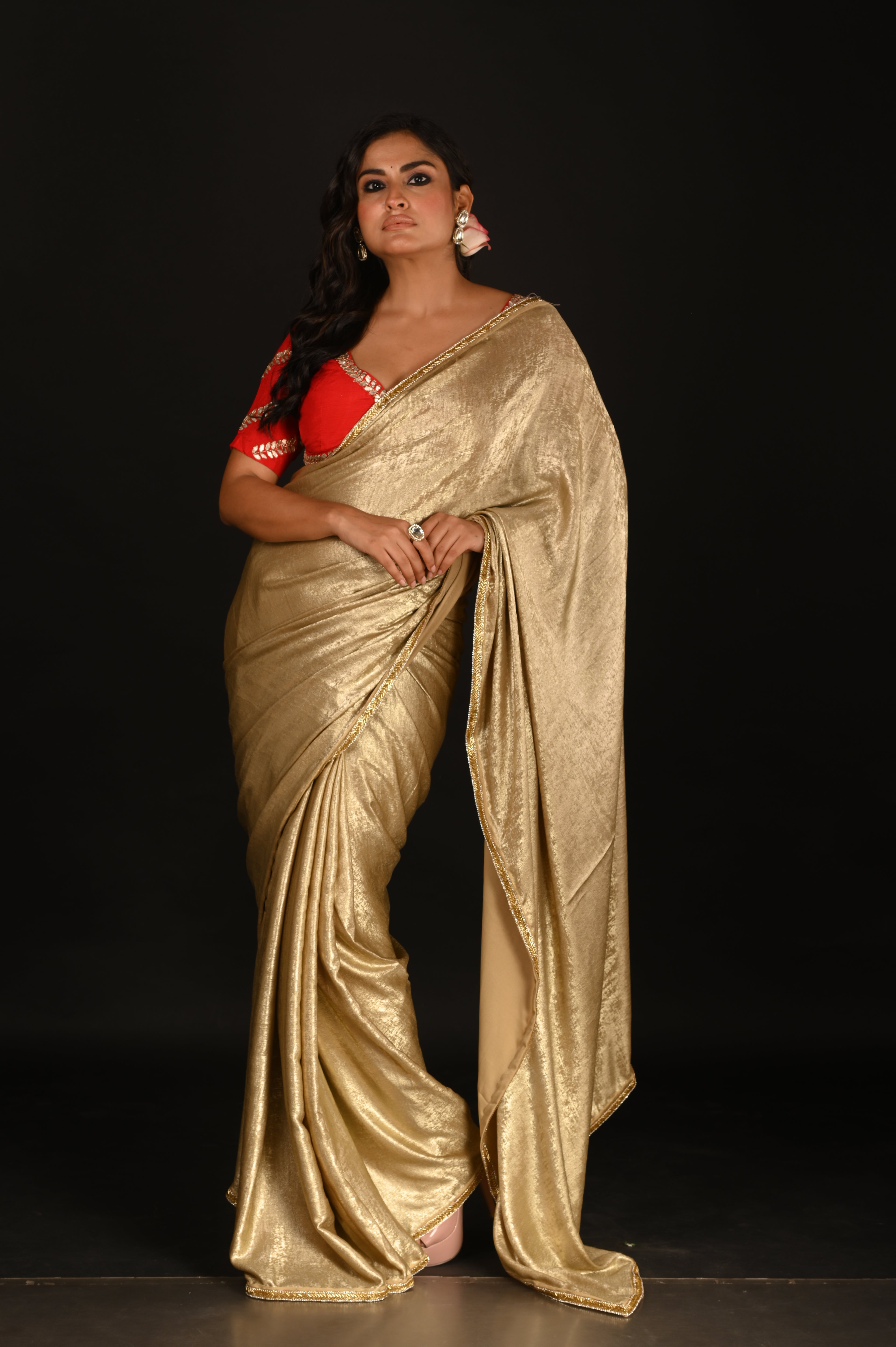Golden Aura Designer Saree